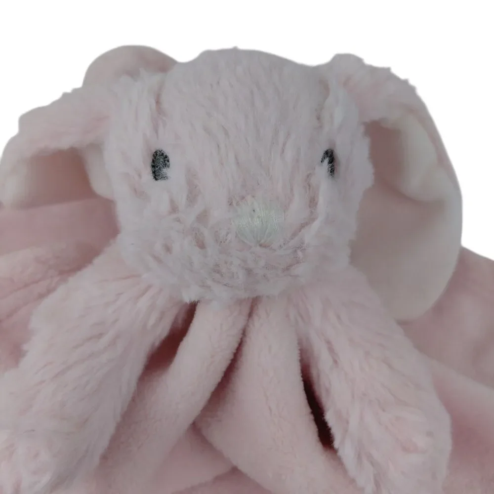 Blankets & Beyond Pink Bunny Rabbit Lovey Security Blanket Plush 14